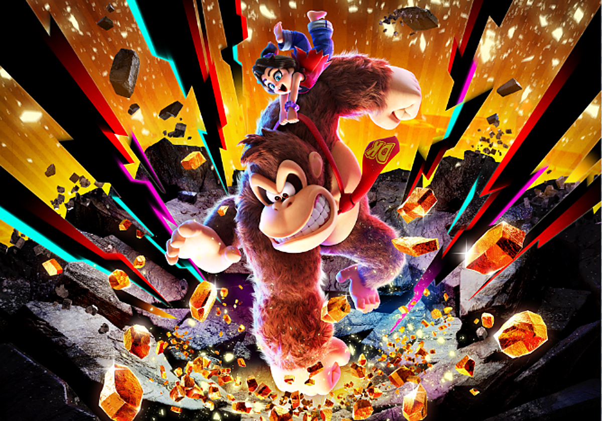 Arte del videojuego 'Donkey Kong Bananza'