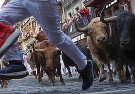 Los toros de Jandilla ofrecen una carrera trepidante y peligrosa