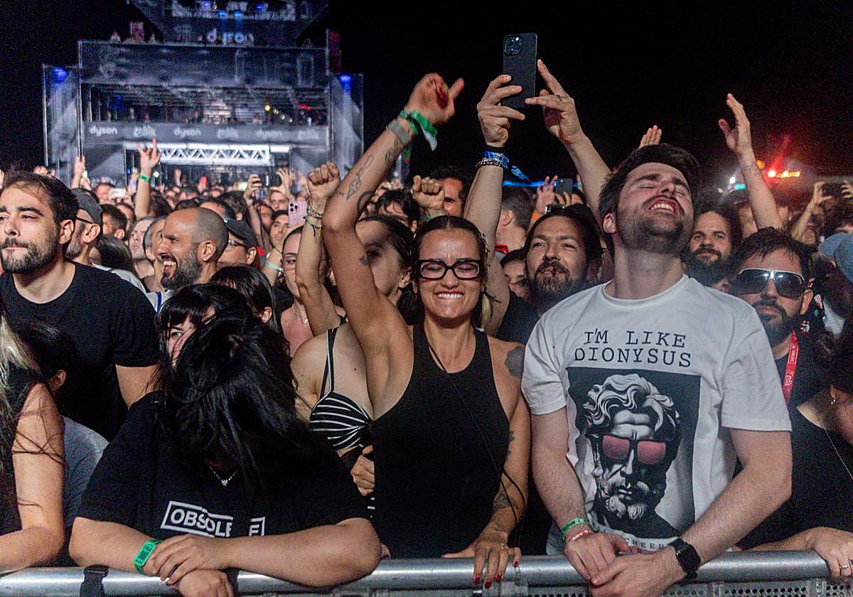 Nine Inch Nails (NIN) actúa en la segunda jornada de Mad Cool 2025 en el recinto Iberdrola Music