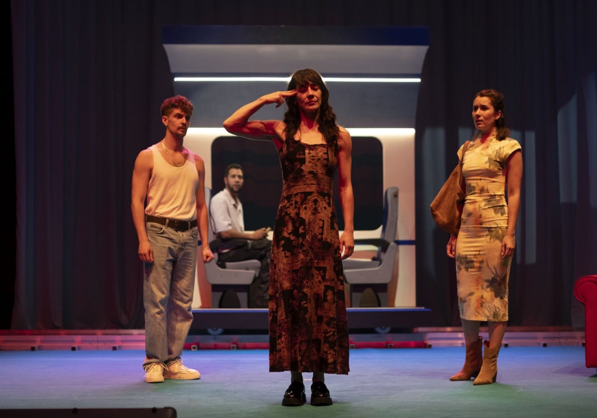 Marta Poveda, Antonio Hernández Fimia, Nacho Almeida y Natalia Llorente, en la obra
