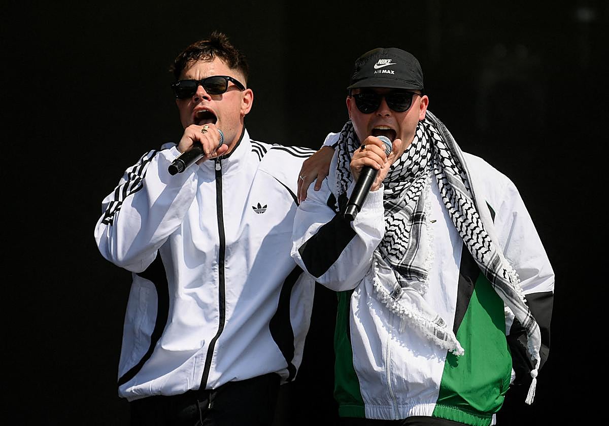 Miembros del grupo Kneecap en una imagen de archivo.