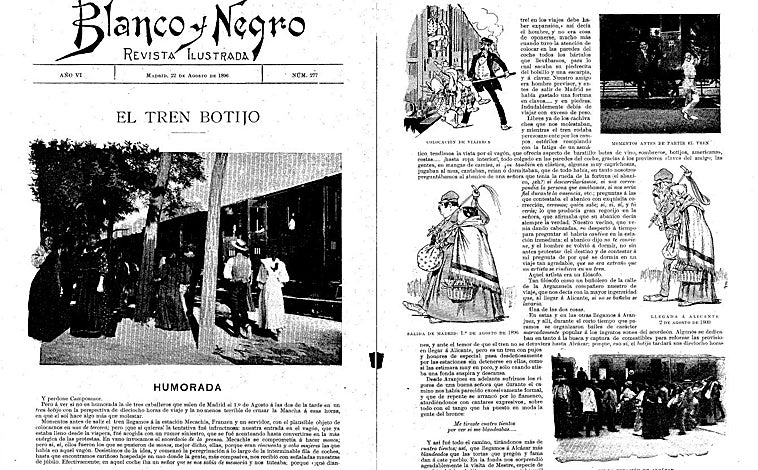 Imagen principal - El reportaje de Luis Gabaldón y dos portadas antiguas del 'Blanco y Negro'