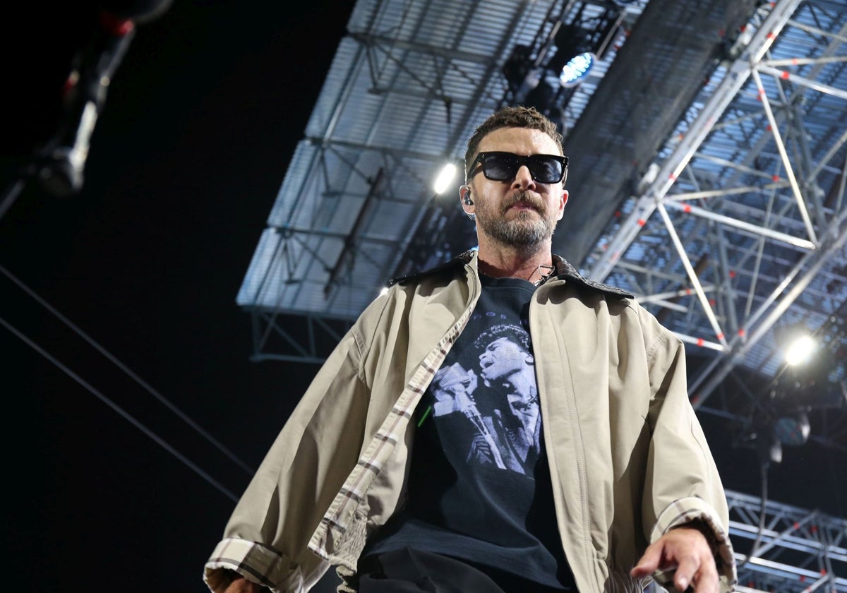 Justin Timberlake, durante su actuación en Sevilla