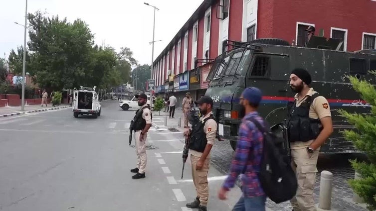 La Cachemira india refuerza su seguridad de cara al Día de la Independencia