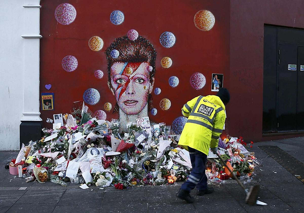 El David Bowie Memorial, en Brixton