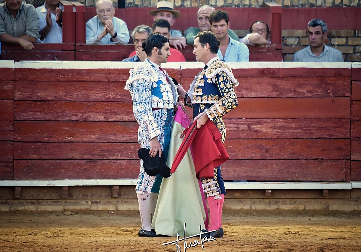 Brindis de Daniel Luque a Morante de la Puebla en las Colombinas