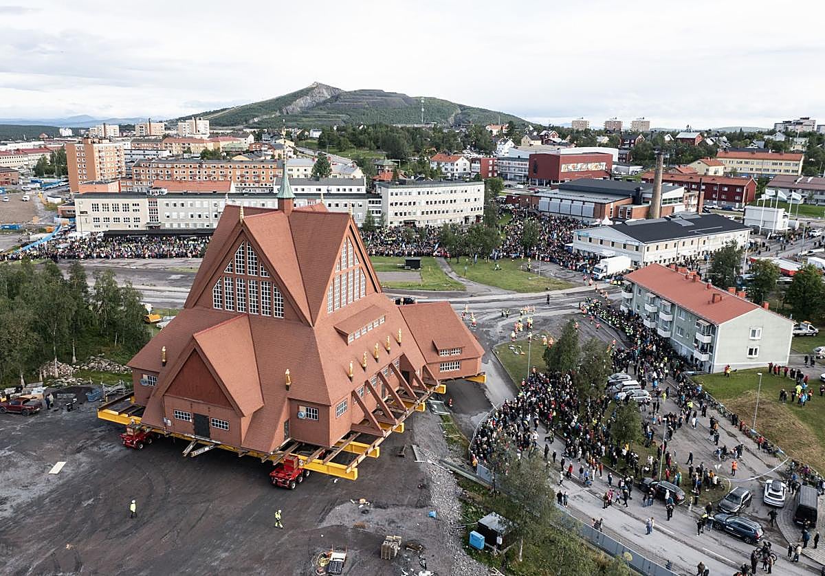 El traslado de la iglesia de Kiruna
