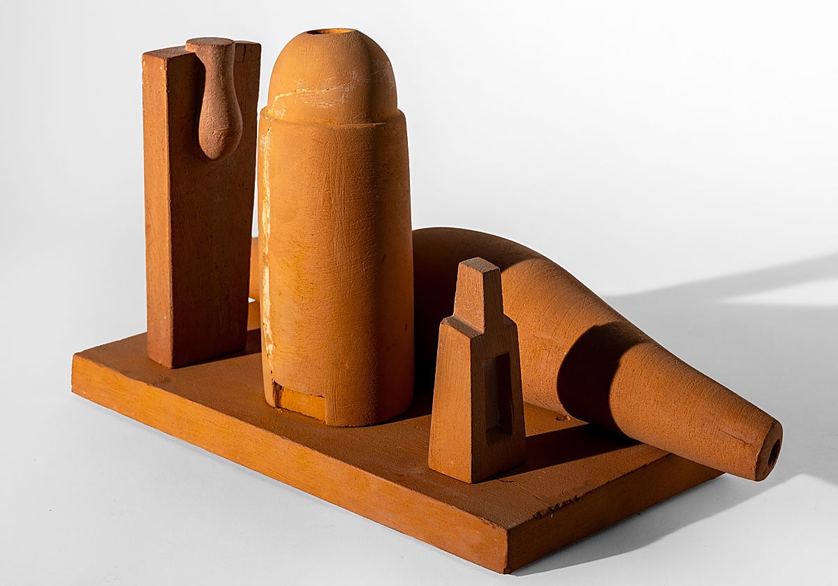 Una de las esculturas de Miquel Navarro de la exposición en Madrid