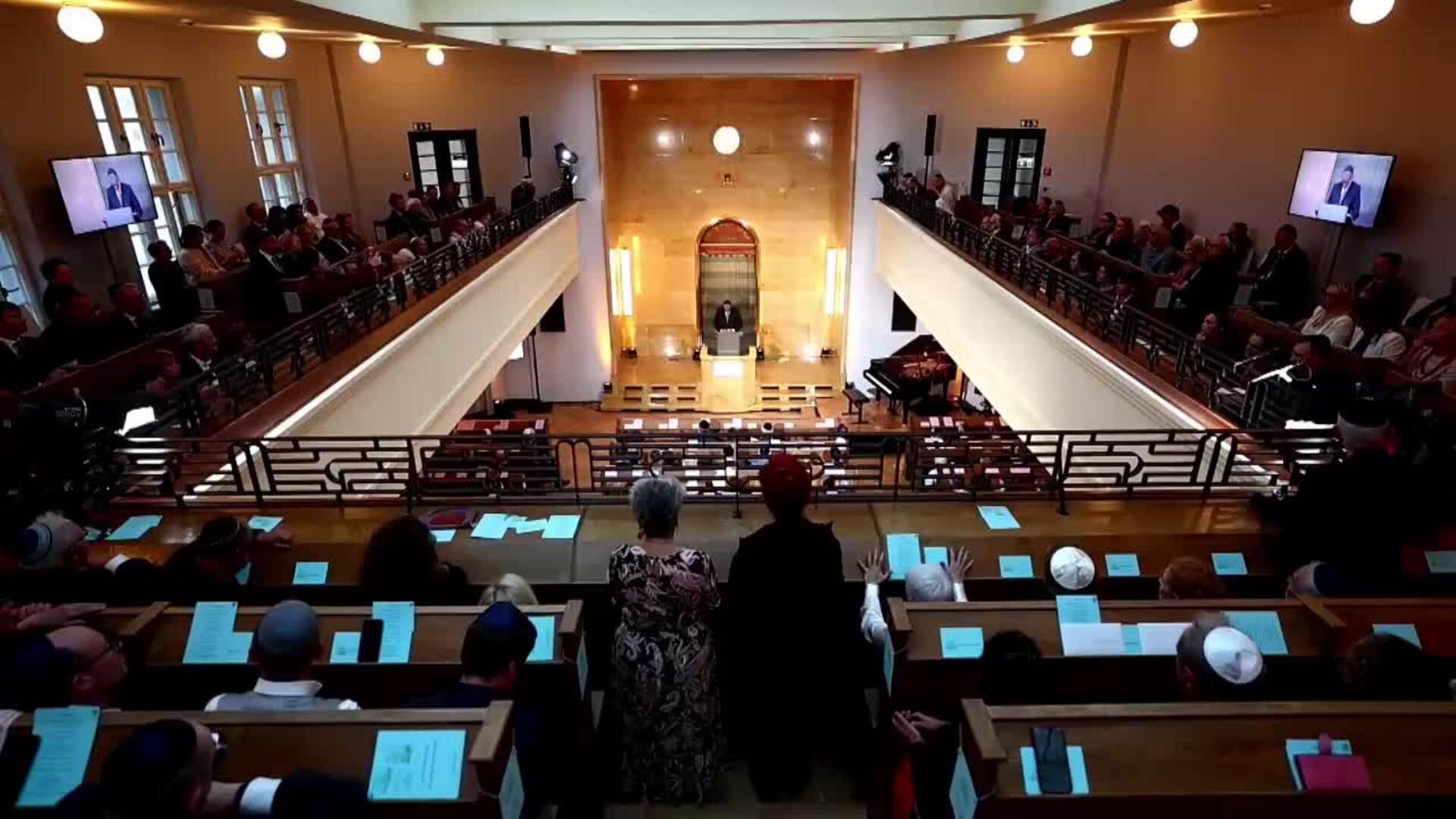 El canciller de Alemania declara &quot;la guerra al antisemitismo&quot; en la reapertura de una sinagoga restaurada en Múnich