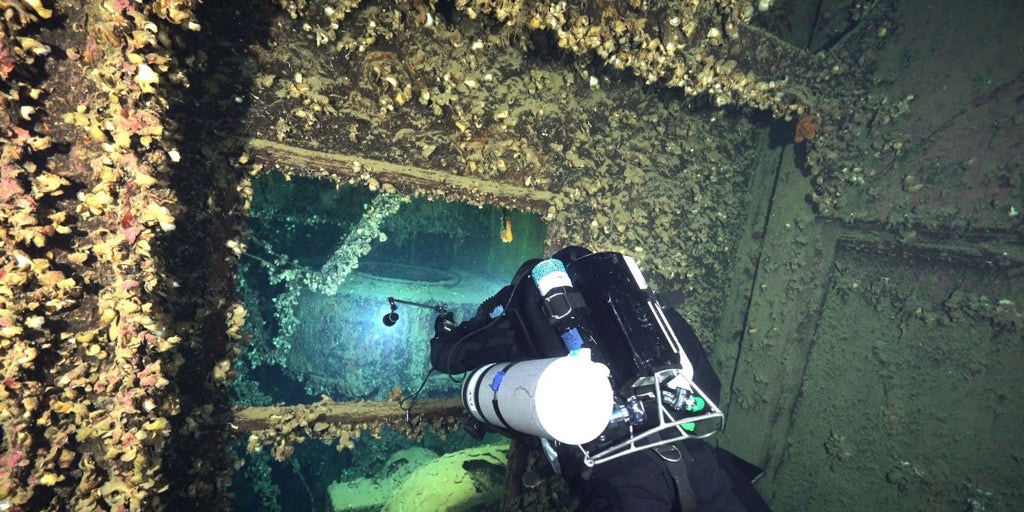 Nuevos hallazgos del gemelo del Titanic que se hundió en el mar Egeo en la Primera Guerra Mundial