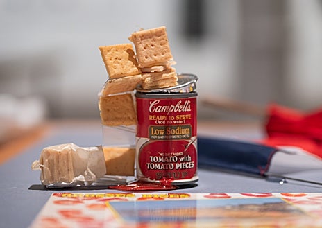 Imagen secundaria 1 - En las imágenes, detalle del montaje de la muestra de Colombier en el Museo Tàpies de Barcelona