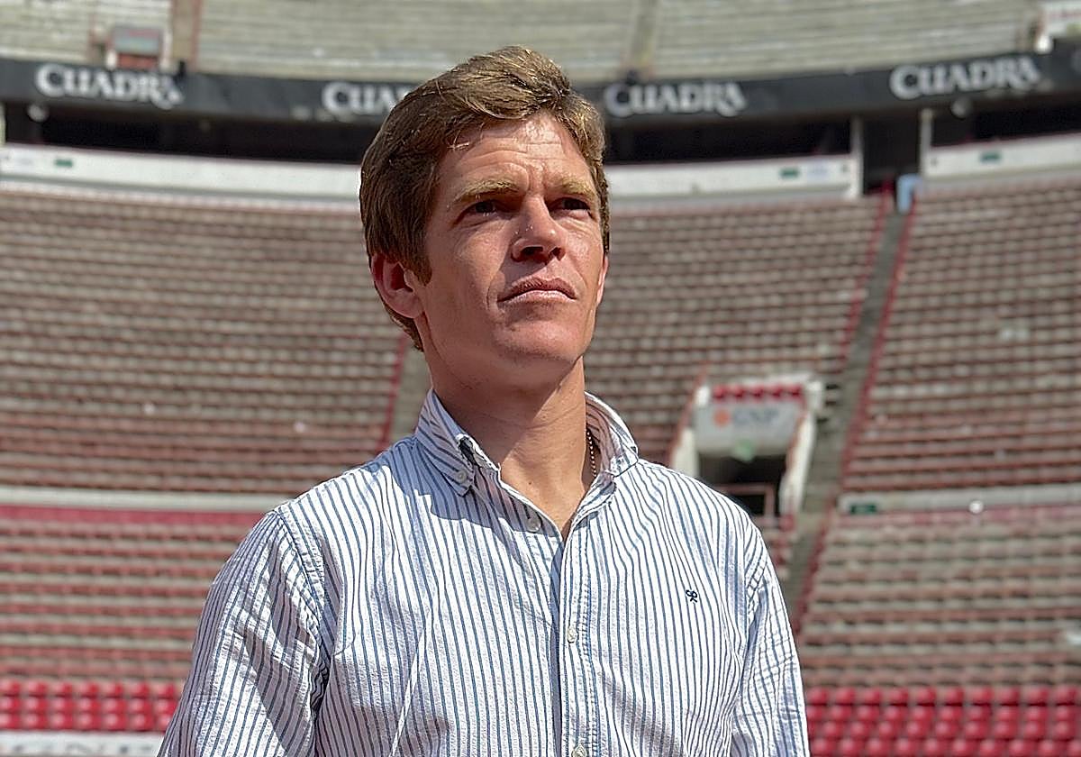 Borja Jiménez en una visita a la plaza México