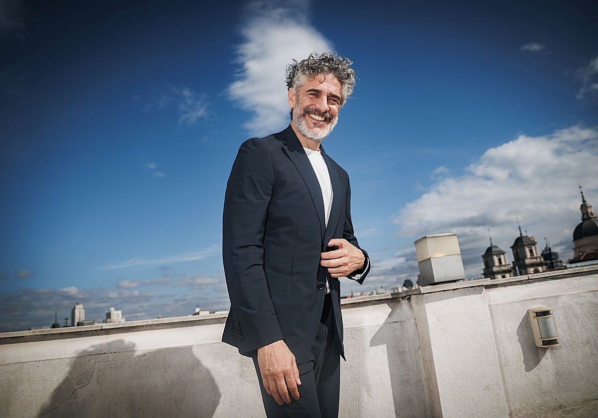 Leonardo Sbaraglia, en la terraza del Teatro de La Latina