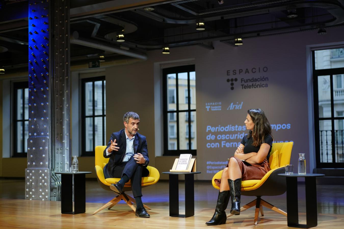 Belzunce, durante el coloquio.