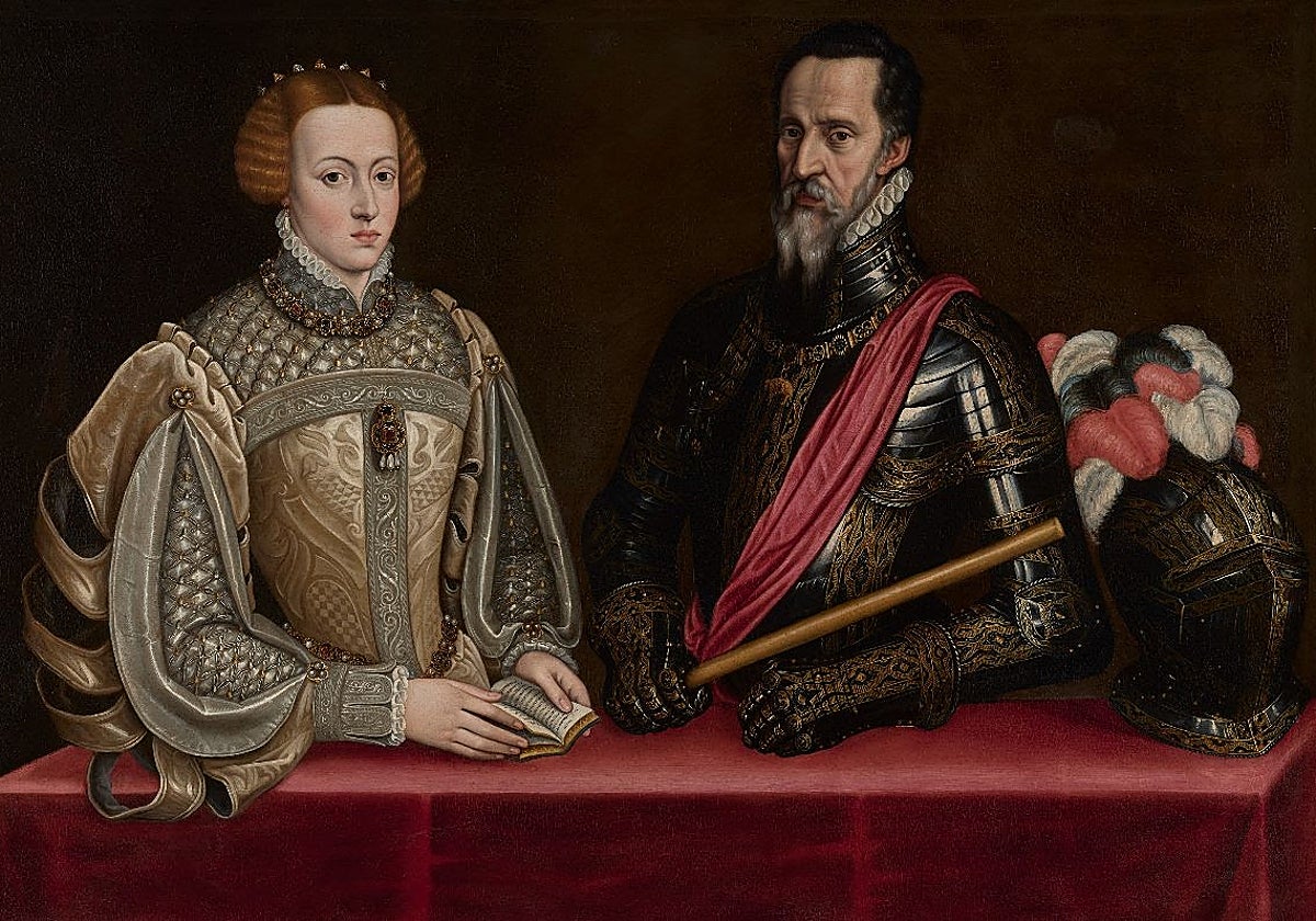 Retrato de los III duques de Alba, Fernando Álvarez de Toledo y Pimentel y María Enríquez de Toledo, perteneciente a la colección del duque de Pastrana. Principios del siglo XVII