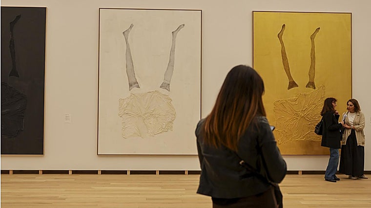 Obras de la serie 'El fumador catalán', en la que Baselitz rinde homenaje a Miró