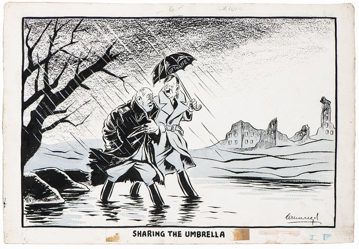 ‘Compartiendo paraguas’, 1943