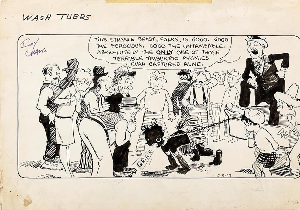 Una de las tiras originales de Roy Crane