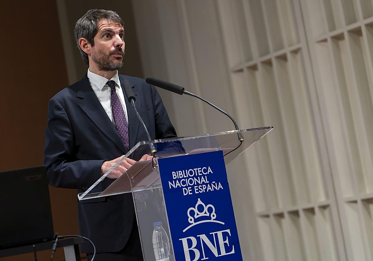 Ernest Urtasun en la Biblioteca Nacional de España