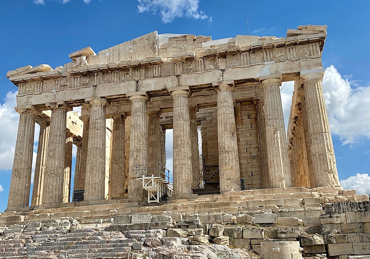 El Partenón, sin andamios