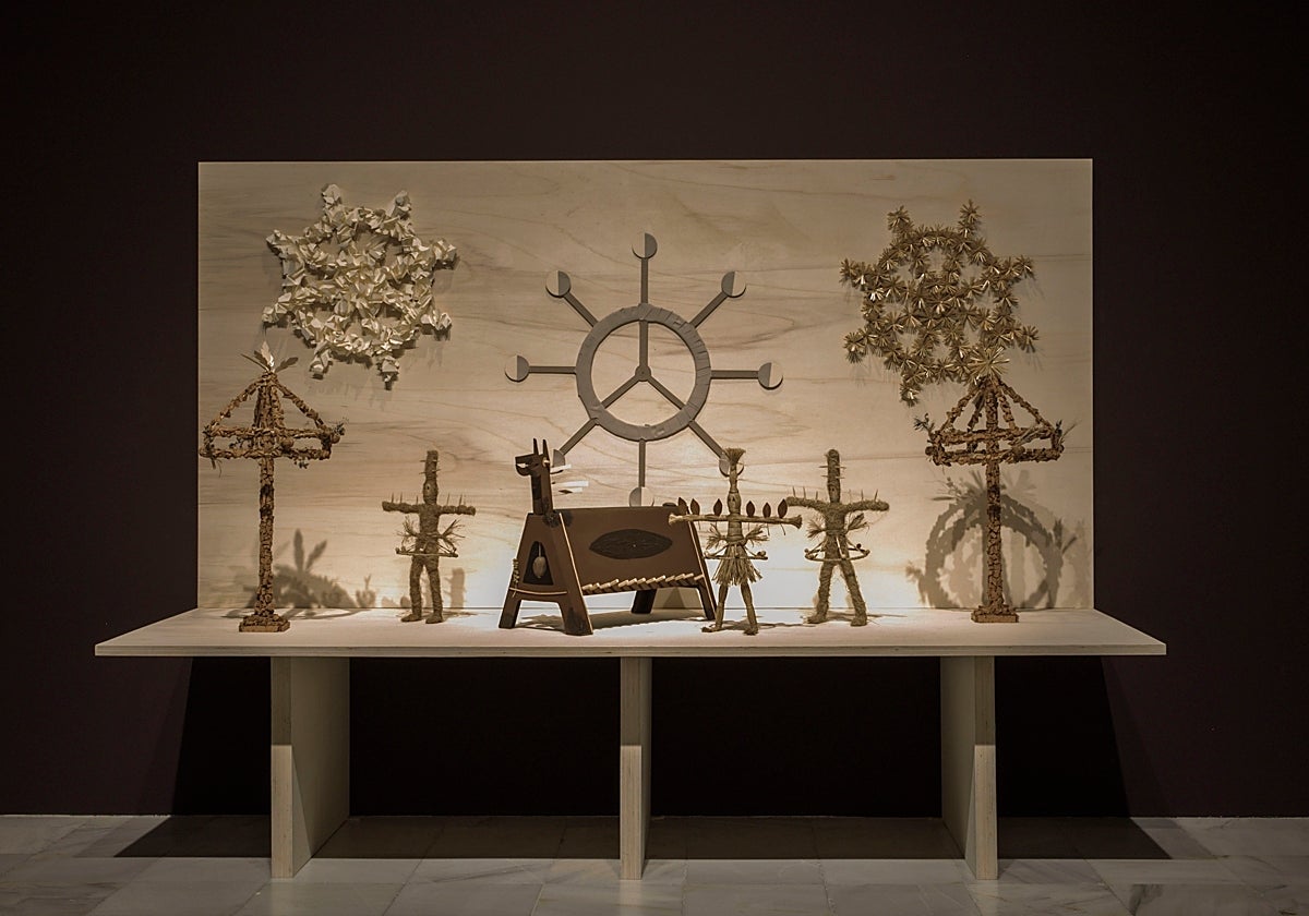 Detalle de la sección dedicada al teatro, mucho más reducida en el Museo Reina Sofía