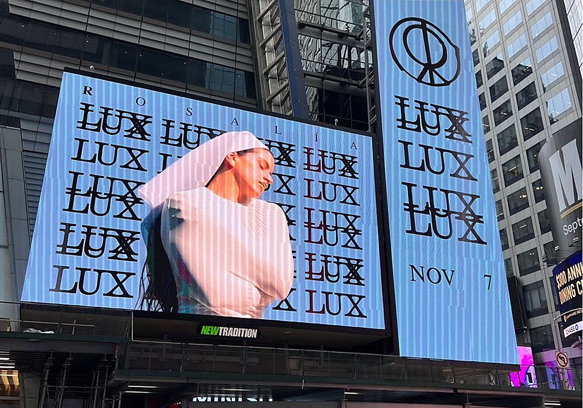 El anuncio de Rosalía en Times Square