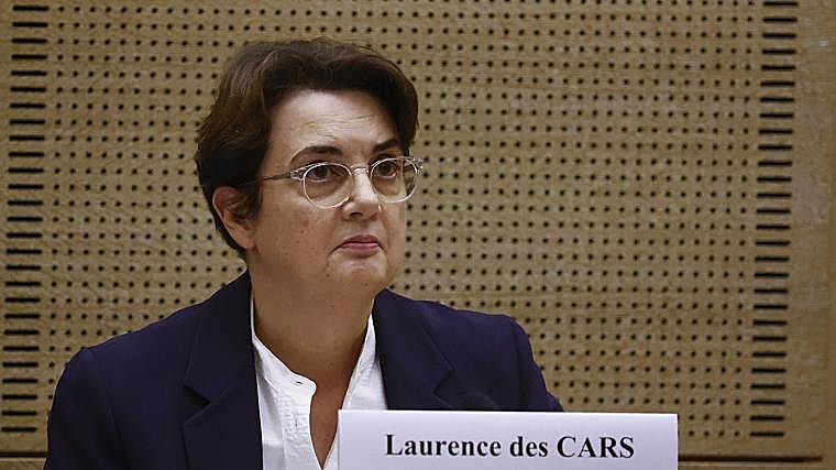 La directora del museo del Louvre, Laurence des Cars, comparece en el Senado, este miércoles