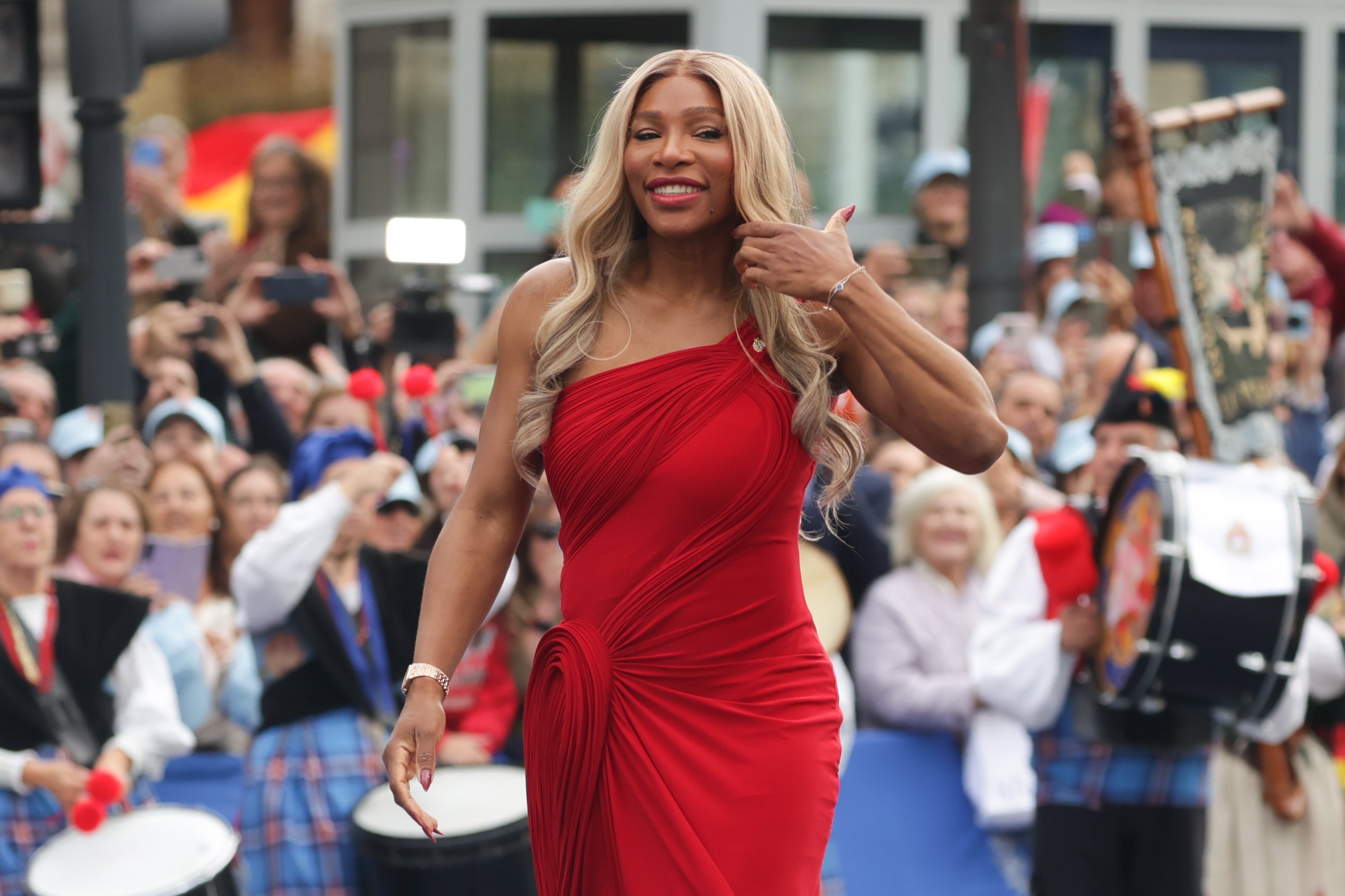 Serena Williams, Premio Princesa de Asturias de los Deportes, a su llegada al Teatro Campoamor.