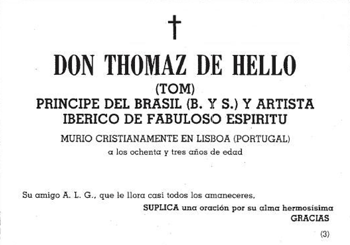 Esquela publicada en ABC'