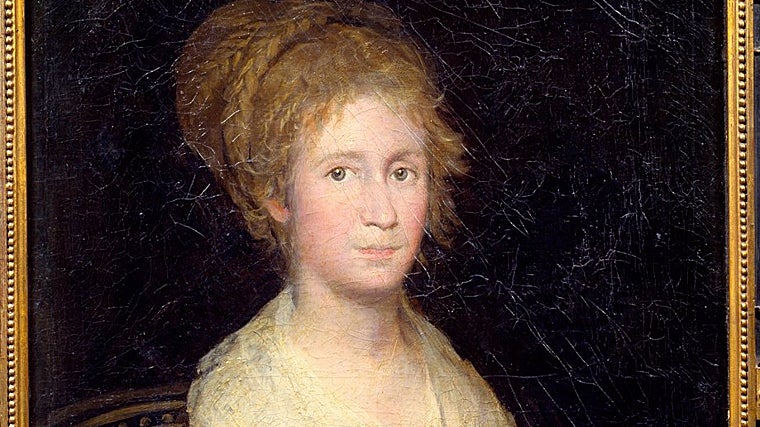 Posible retrato de Josefa Bayeu, hoy Leocadia Zorrilla, en el Prado (Detalle)
