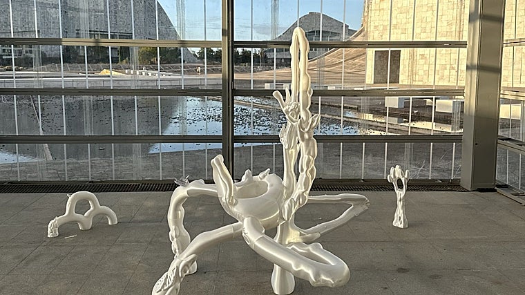 Obras de Irene Molina en La Cidade de la Cultura de Santiago