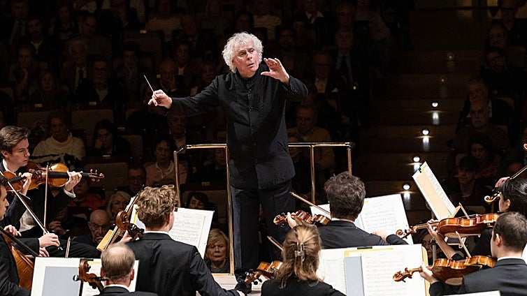 Simon Rattle y la Orquesta de la Radio de Baviera dejan huella en Madrid