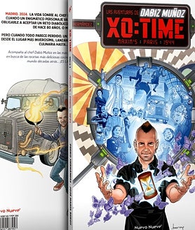 Imagen secundaria 2 - Viñetas y portada del libro 'Las aventuras de Dabiz Muñoz, XO:TIME'