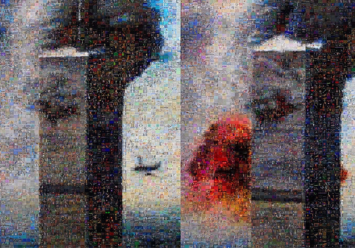 «Googlerama» de las Torres Gemelas de Joan Fontcuberta