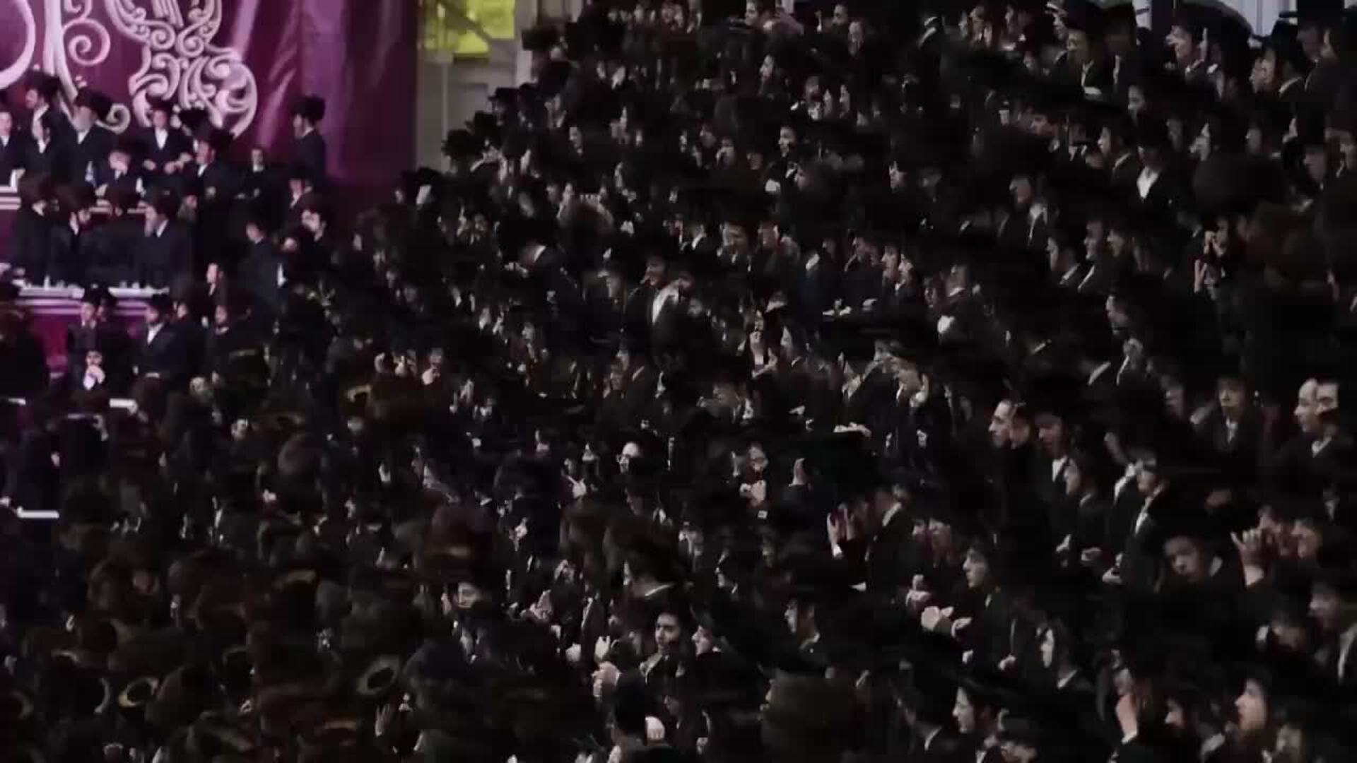 Miles de personas celebran la boda de la bisnieta del Gran Rabino Aron Teitelbaum en Nueva York