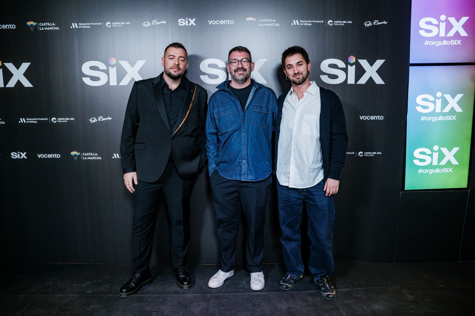 Iván Gelibter, director de SIX; Marc Sala, presentador; y Miguel Sánchez.