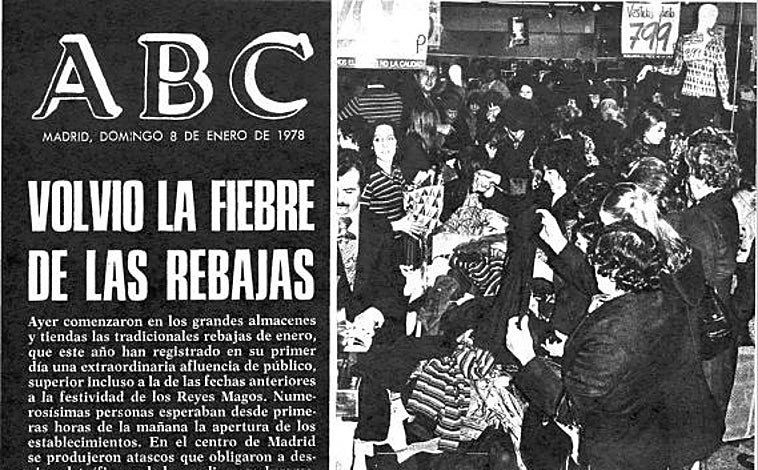 Resim - Pazarlık için çizgiler, yarışlar ve dirseklerle birlikte satış ateşi