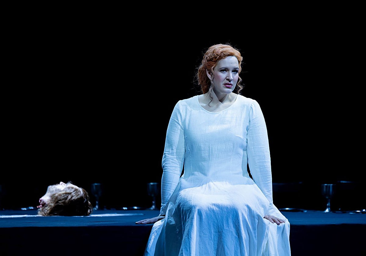 Una escena del ensayo de 'Tristán e Isolda' en el Liceo