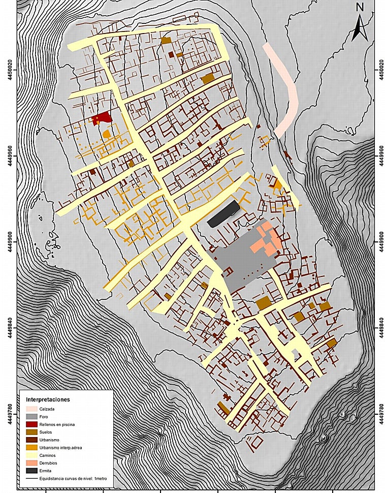 Imagem – Interpretação dos resultados da pesquisa de radar de penetração no solo em Karak