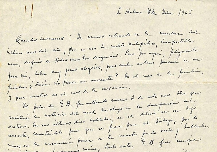 «Es el mes de la ausencia», hambre, exilio y familia en dos cartas inéditas de Lezama Lima a sus hermanas
