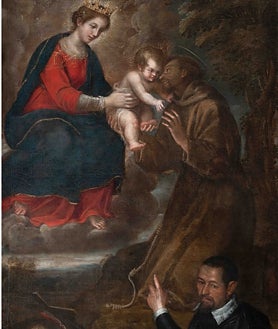 Imagen secundaria 2 - En las imágenes, de arriba abajo, 'Eliezer y Rebecca en el pozo', de Diana Di Rosa;  'Plato de cerezas', de Giovanna Garzoni; y 'Virgen con el Niño, San Francisco y el Comitente', de Lavinia Fontana