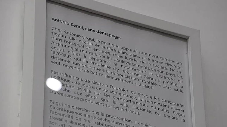 Ilustraciones de la colección "Sin demagogia" de Antonio Seguí llegan a París