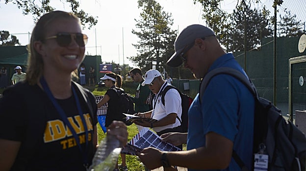 Observadores de Estados Unidos, durante la jornada