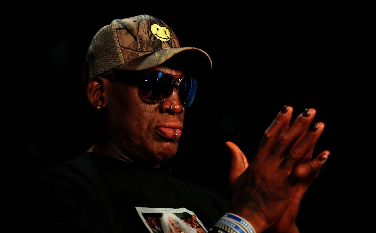 Rodman, en un acto en Los Angales en 2019
