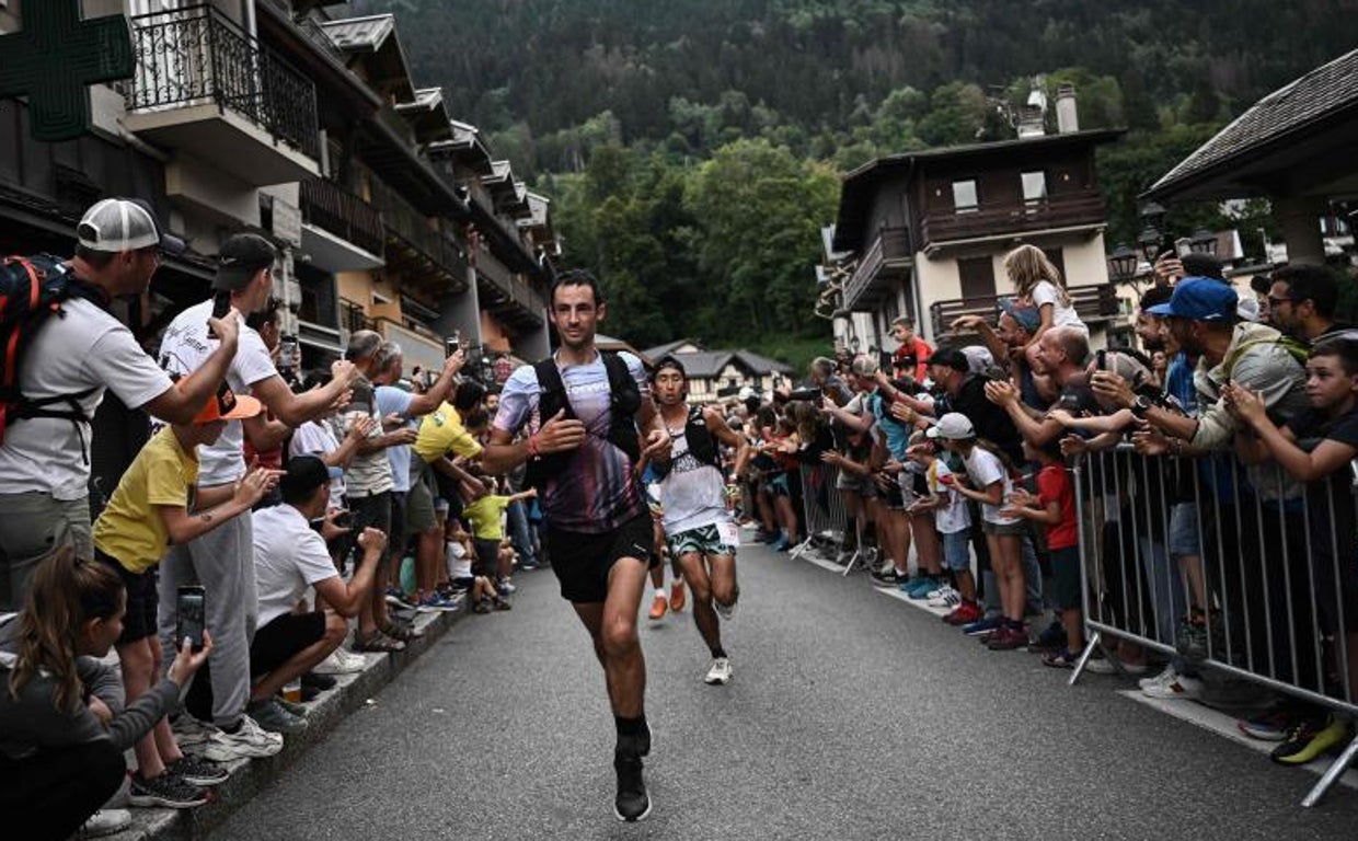 Kilian Jornet, durante el Ultra-Trail de Mont Blanca