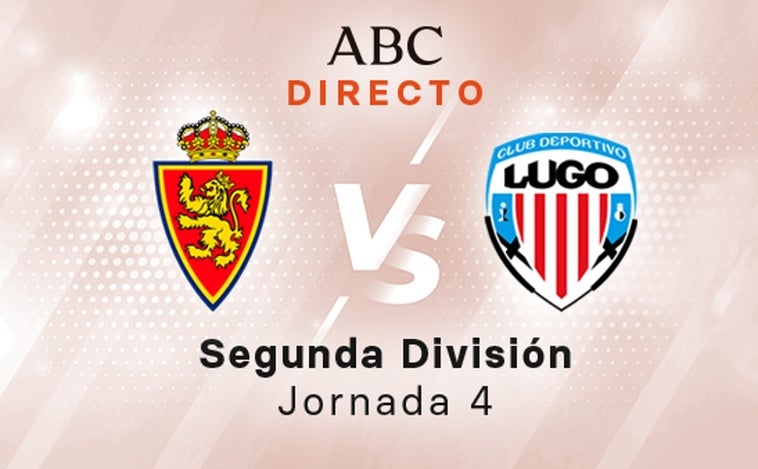 Zaragoza - Lugo, estadísticas del partido