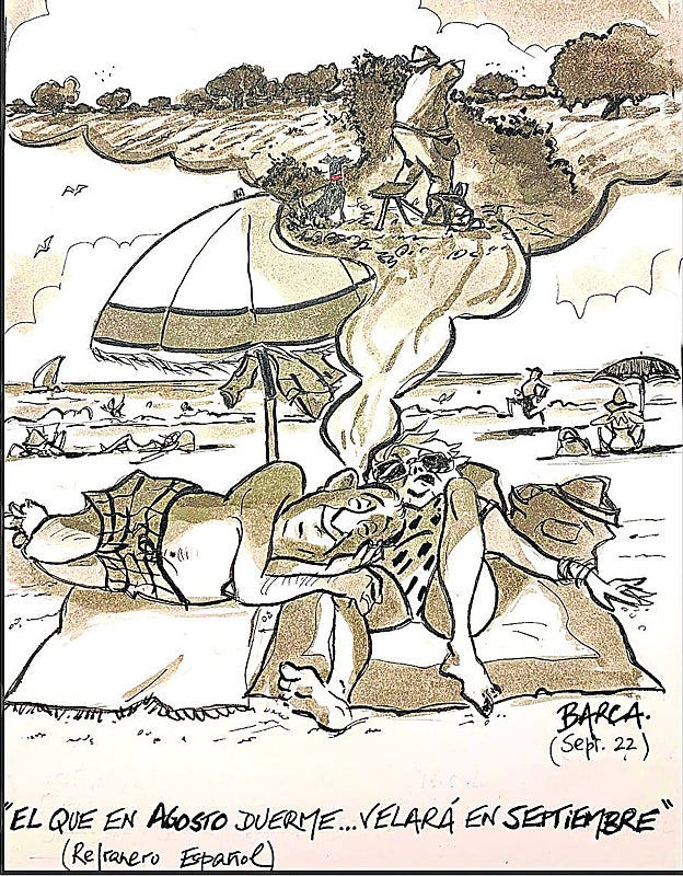 Reflexiones a caballo por un monte humeante