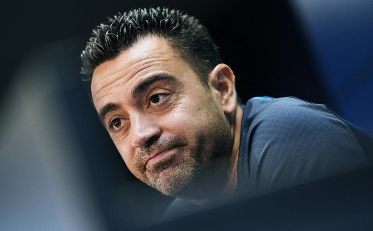 Xavi Hernández, en rueda de prensa