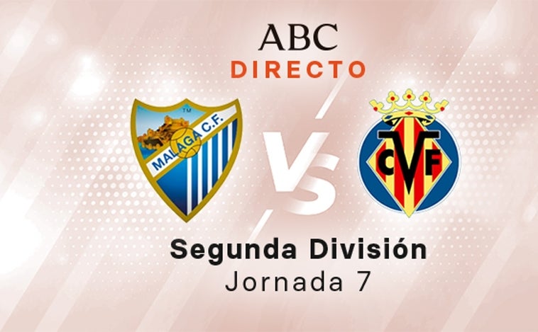 Málaga - Villarreal B en directo hoy: partido de la Liga SmartBank, jornada 7