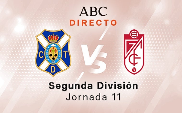 Tenerife - Granada en directo hoy: partido de la Liga SmartBank, jornada 11